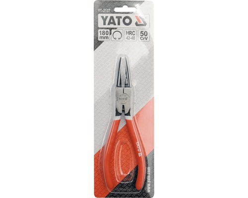 Kliešte na poistné krúžky Yato pre vnútorné krúžky, 180 mm