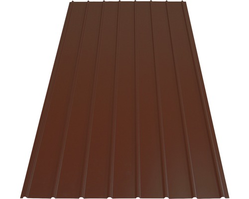 Trapézový plech profilovaný krycí 2000 x 910 x 0,3 mm hnedý Trapézový plech na strešnú krytinu