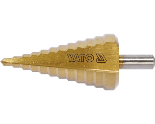 Stupňovitý vrták z kovu s logom Yato