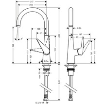 Kuchynská batéria Hansgrohe Talis S 72810000-thumb-1 Kuchynská batéria Hansgrohe Talis S 72810000-thumb-1
