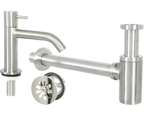 Umývadlová batéria so sifónom a odtokovou súpravou