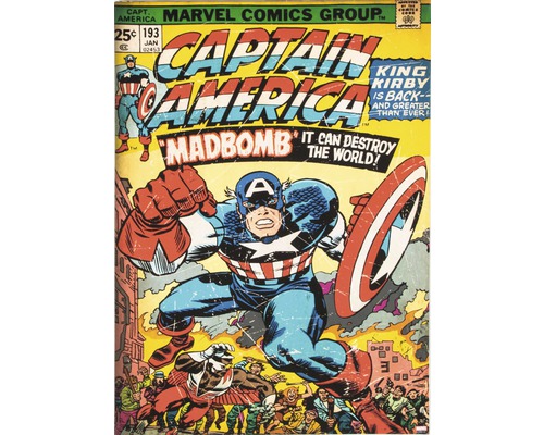 Obraz na plátne Marvel - Captain Amerika 50x70 cm