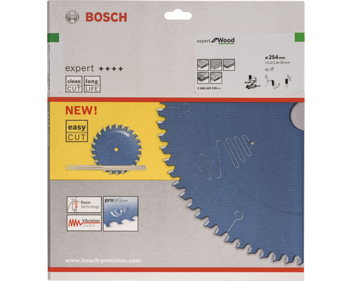 Pílový kotúč na drevo Bosch Expert, priemer 254 milimetrov