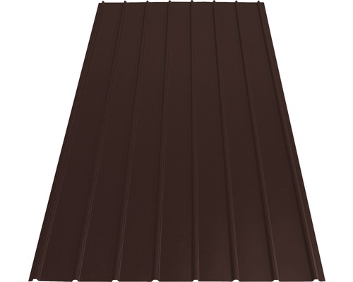 Trapézový plech PRECIT H12 čokoládový 1500 x 910 x 0,4 mm