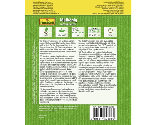 Balenie semien hlávkového šalátu Maikönig, doba výsadby od februára do júna