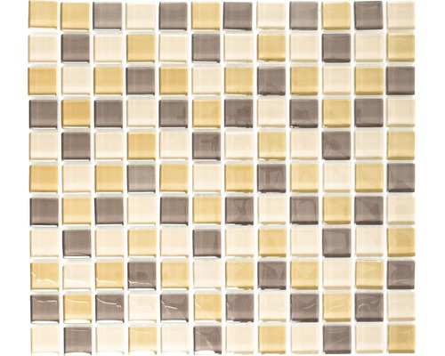 Sklenená mozaika XCM 8555 30,5x32,5 cm hnedá