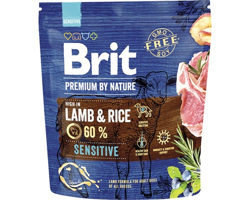 Granule pre psov Brit Premium by Nature Sensitive 1 kg
