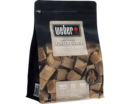 Balenie Weber podpaľovacích kociek, prírodné podpaľovače