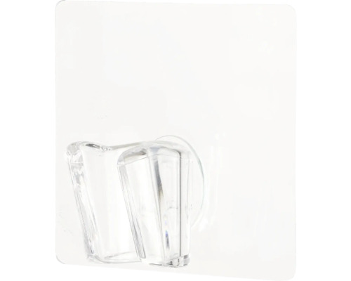 Priehľadný držiak na zubné kefky na montáž na stenu