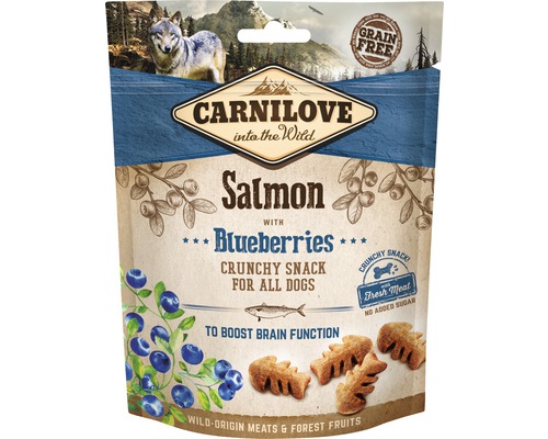Maškrta pre psov Carnilove Dog Crunchy Snack Salmon 200 g-0