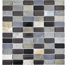 Mozaika sivá čierna béžová 31x32,5 cm-thumb-0