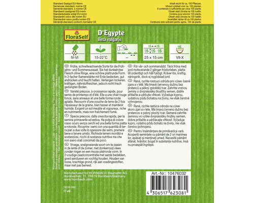 Semená FloraSelf D''Egypte Beta vulgaris