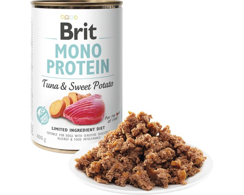 Brit Monoproteínové vlhké krmivo pre psov s tuniakom a sladkými zemiakmi