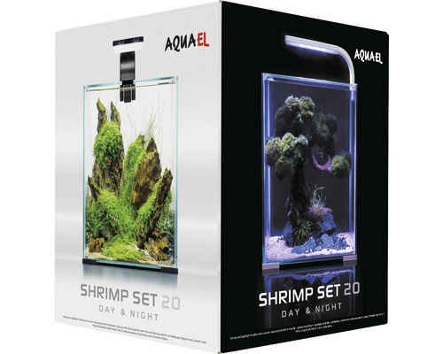 Balenie akvarijnej súpravy Aquael Shrimp Set 20 Day and Night