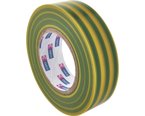 Izolačná páska Emos PVC 19mm / 20m zelenožltá