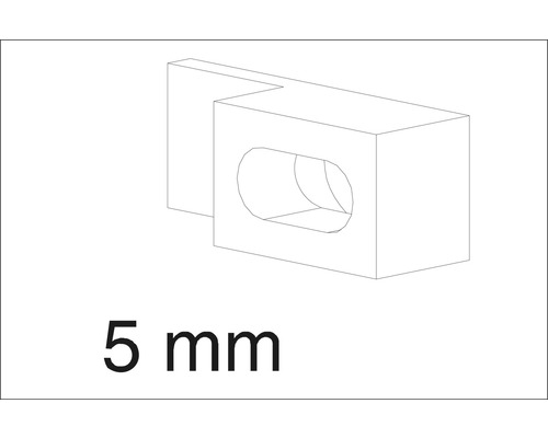 Uchytenie na sklenený panel bočnej steny 5 mm, 2 kusy AURL804