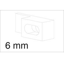 Upevňovací prvok 6 mm