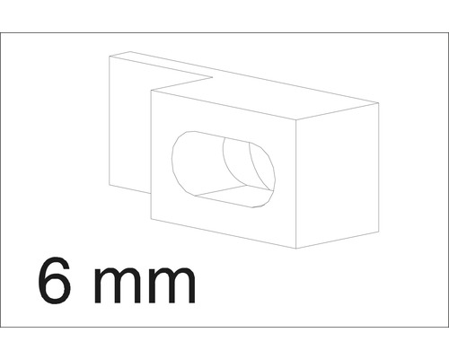 Uchytenie na sklenený panel bočnej steny 6 mm, 2 kusy AURL832