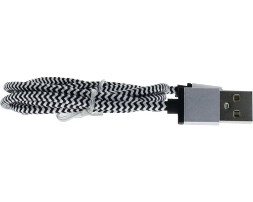 USB kábel s textilným opletením