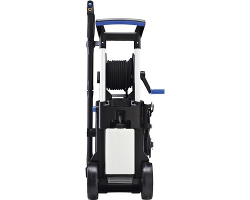 Vysokotlakový čistič s bubnom na hadicu a nádržou na čistiaci prostriedok