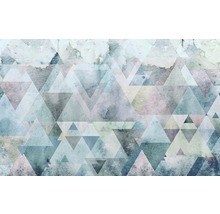 Fototapeta vliesová P018A-VD4 Pure Triangles Blue 4-dielna 400x250 cm