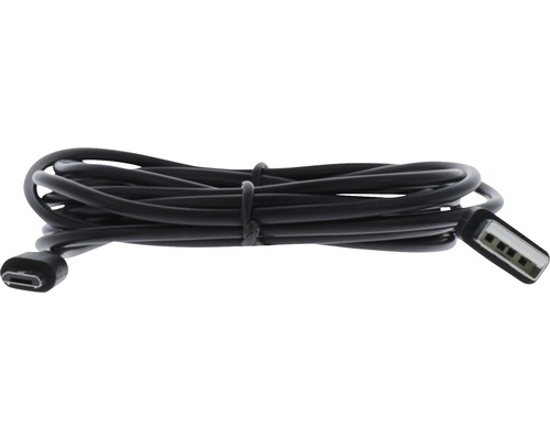 Čierny Micro USB kábel s dvoma konektormi