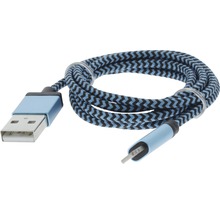 USB kábel s textilným opletením