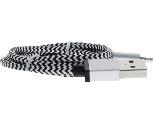 USB kábel s textilným opletom