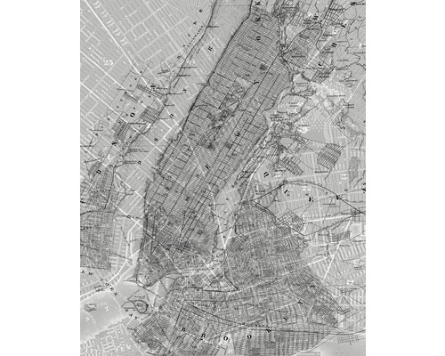 Fototapeta vliesová NYC Map, motív mesto-0