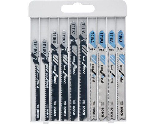 Sada pílových listov pre priamočiare píly na drevo a kov