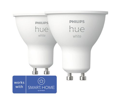 LED žiarovka Philips HUE 8719514340145 GU10 5,2 W 400lm 2700K stmievateľná 2ks - kompatibilná so SMART HOME by hornbach-0