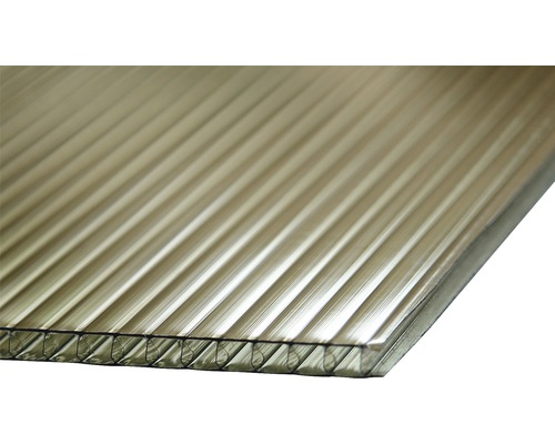 Polykarbonátová doska Bravo dutinková 3000 x 1050 x 10 mm bronzová Svetlo priepustná polykarbonátová doska s komôrkovou štruktúrou