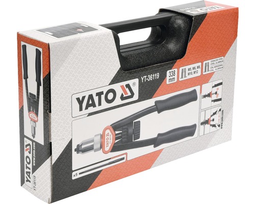 Nitovacie kliešte Yato v krabici