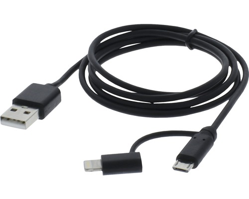 USB kábel s Micro USB a Lightning konektorom