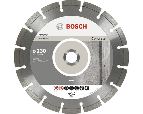 Diamantový rezný kotúč Bosch for Concrete Ø 230x22,23 mm-0