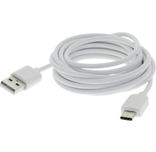 Dátový kábel USB-C 2.0 VIN 2,5 m biela-thumb-2