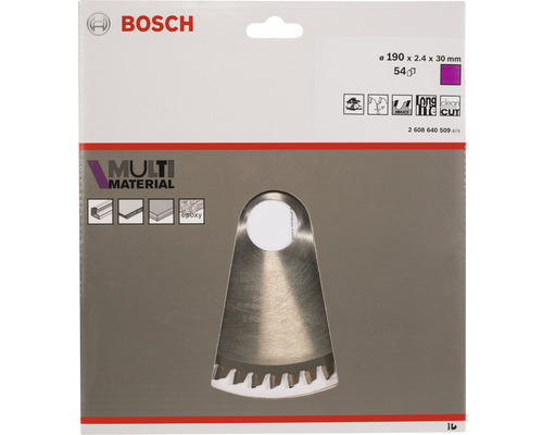 Pílový list Bosch Multimaterial, 190 x 2,4 x 30 milimetrov