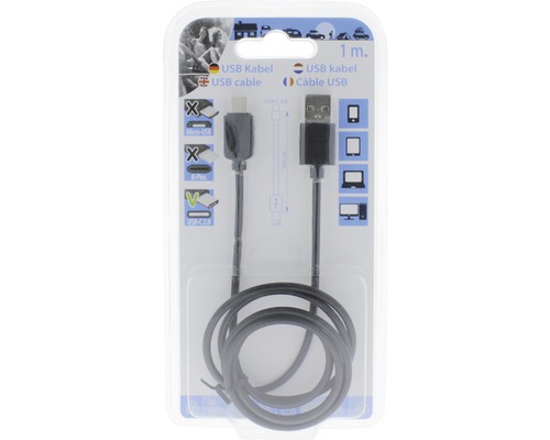 USB kábel, jeden meter dĺžka