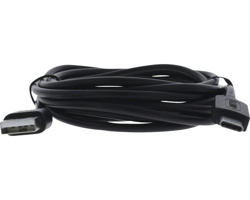 Čierny kábel USB-A na USB-C