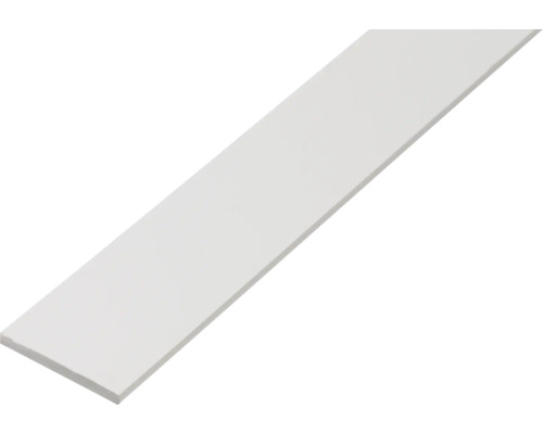 Profil plochý biely 20x2 mm 1 m