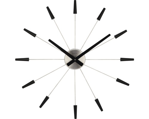 Nástenné hodiny NeXtime ø 58 cm čierna