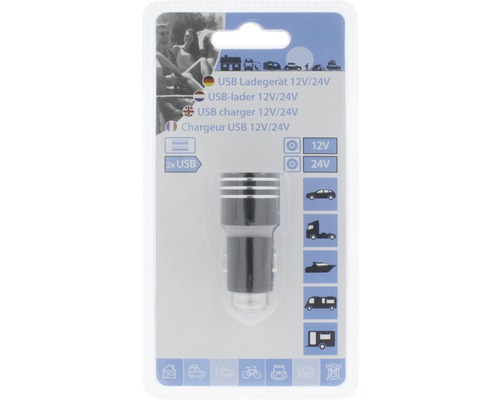 12 V alebo 24 V USB nabíjačka v balení