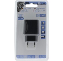 USB nabíjačka 230 V 2xUSB 5V 2,4A čierna-thumb-4