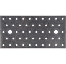 Dierovaná doska z kovu s otvormi rôznych veľkostí