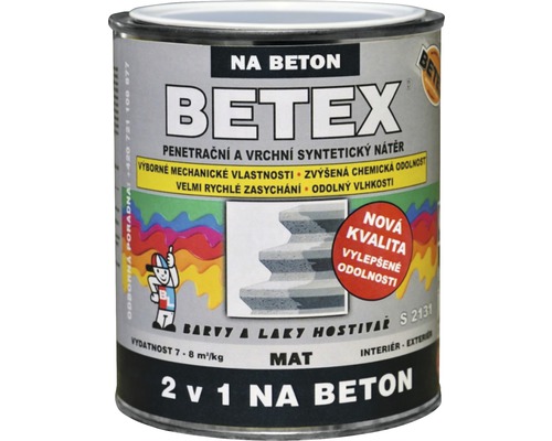Penetračný náter na betón Betex 2v1 sivý 0,8 kg