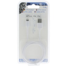 8-pinový kábel, 1 meter, na nabíjanie iPhone, iPad a iPod