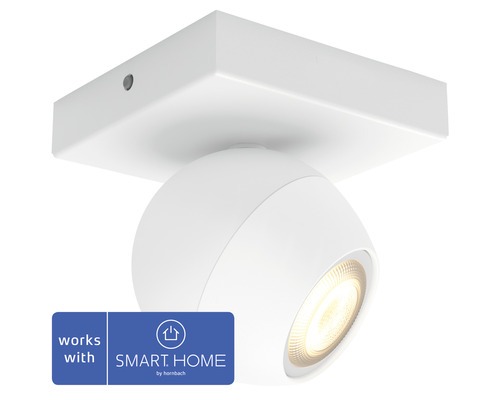 LED bodové svietidlo Philips HUE 50471/31/P6 Buckram 5 W 350 lm 2200-6500 K biele s diaľkovým ovládaním