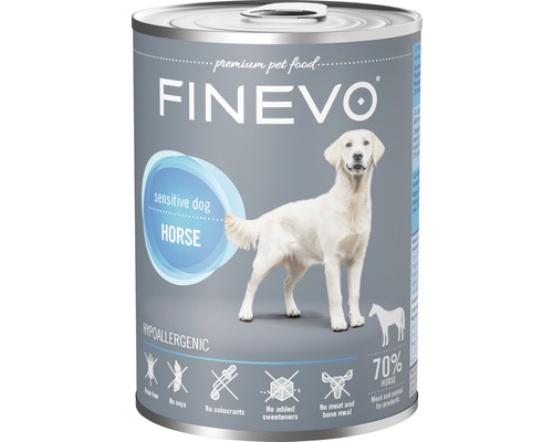 Konzerva pre psov FINEVO Sensitive Dog konské čisté 400 g