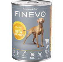 Konzerva pre psov FINEVO Active Dog hovädzie a sladké zemiaky 400 g-thumb-0