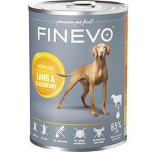 Konzerva pre psov FINEVO Active Dog jahňacie s černicami 800 g-thumb-0